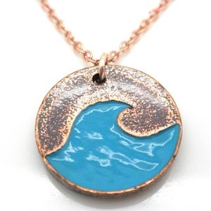 Blue Wave #Bluewave Pendant Handmade Necklace